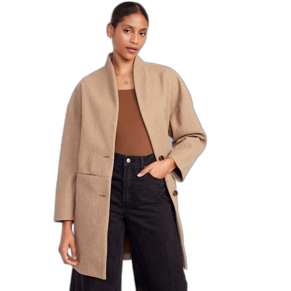 Old Navy Tan Trench Coat for Women - Picture 1 of 8
